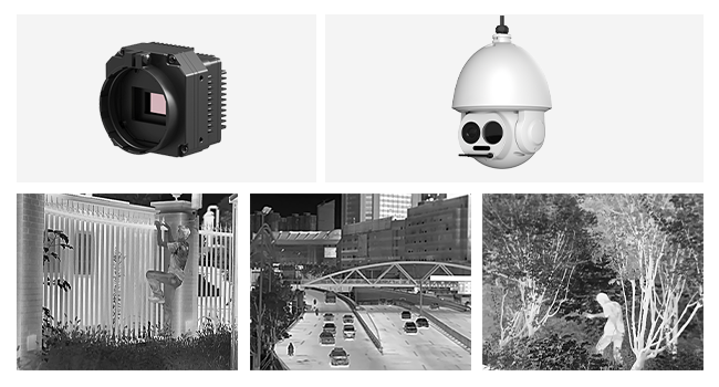 Uncooled Infrared Thermal Security Camera Module With Multiple Lenses