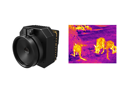 Uncooled Infrared Thermal Security Camera Module With Multiple Lenses