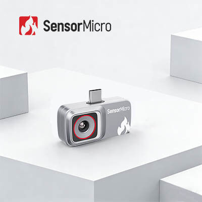 Smartphone-connected Uncooled 256×192/12μm Thermal Camera for Electrical Hotspots and Mobile Applications