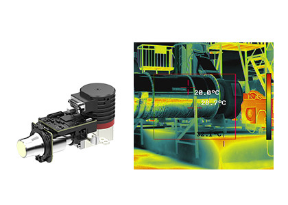 16bit Raw Data MWIR Optical Gas Imaging Camera 10mK For Visualizing Gas Leaks