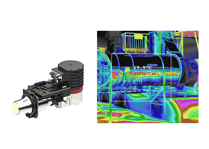 16bit Raw Data MWIR Optical Gas Imaging Camera 10mK For Visualizing Gas Leaks