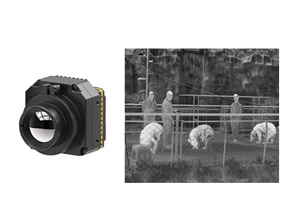 High Resolution LWIR Thermal Surveillance Camera Module Uncooled ＜30mK NETD