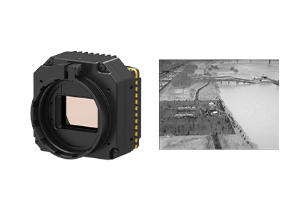 Uncooled Infrared Thermal Security Camera Module With Multiple Lenses