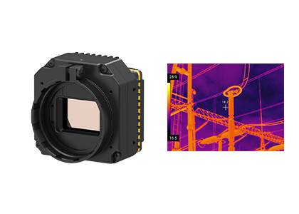 Uncooled Infrared Thermal Security Camera Module With Multiple Lenses