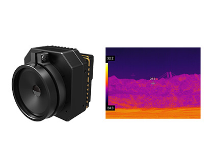 Uncooled Infrared Thermal Security Camera Module With Multiple Lenses